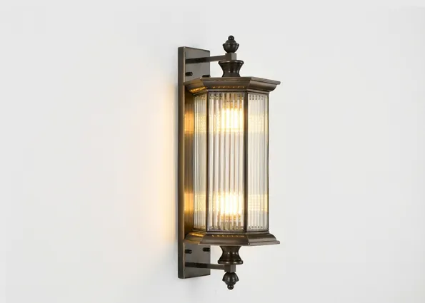 Handcrafted copper wall sconce for outdoor porch